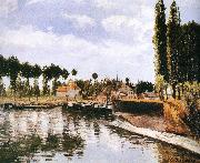 Camille Pissarro Pang plans Schwarz lake painting